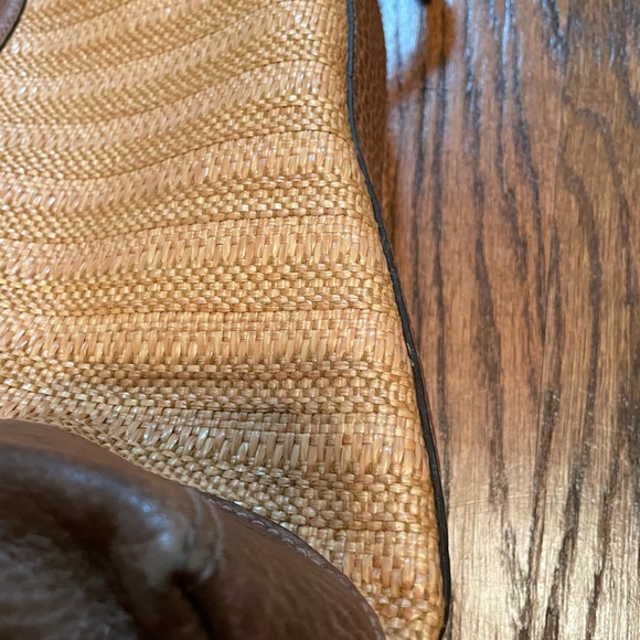 Gucci leather and raffia bag - Picture 6 of 14